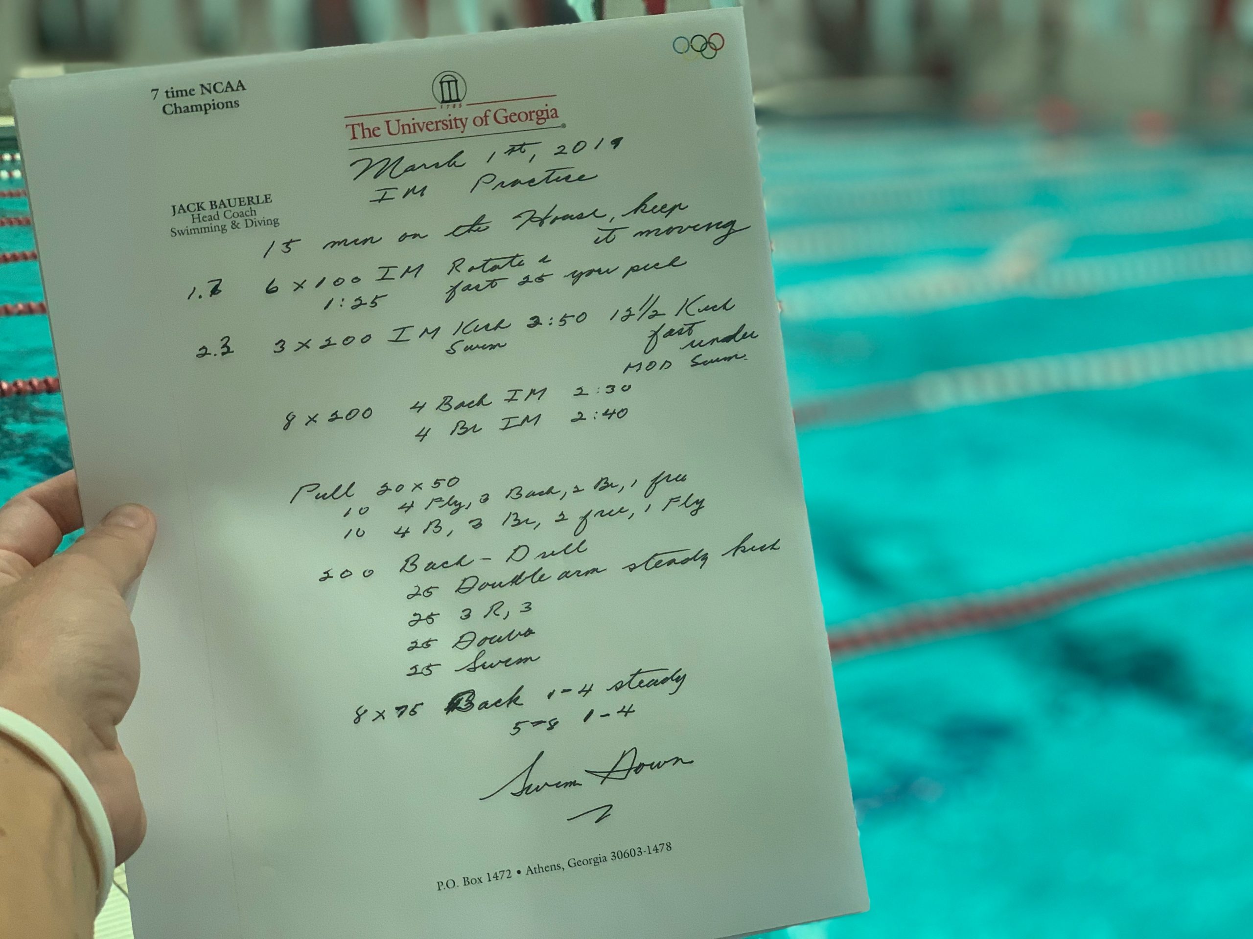 Why It’s Important to Have 3 Workouts Written for EVERY Swimming Practice!